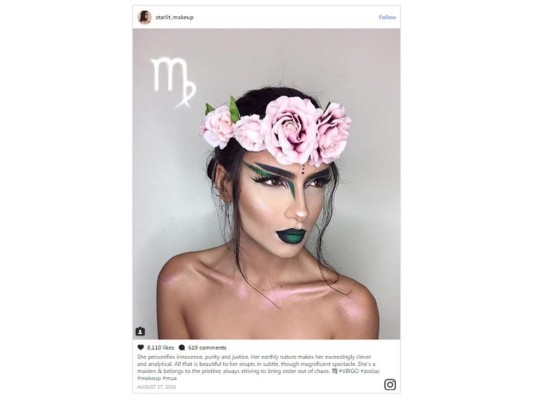 Instagrammer crea el maquillaje de cada signo zodiaco