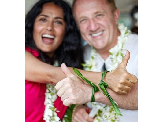 Salma Hayek celebra su segunda boda con François Pinault