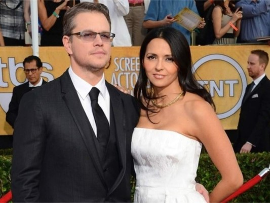 Matt Damon y Luciana Bozán