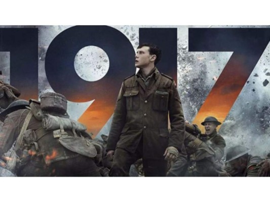 '1917', la película ambientada a la I Guerra Mundial, se llevo tres premios; fotografía, efectos especiales y mezcla de sonido.