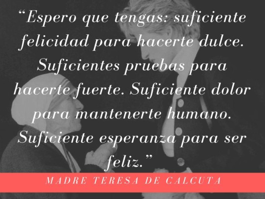 Madre Teresa de Calcuta en Frases