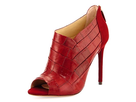 Botín piel de anguila con gamuza en la espalda de Alexandre Birman.