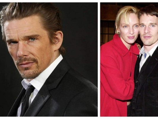 Ethan Hawke y Uma Thurman: El actor le fue infiel con la niñera, aunque en este caso llegó a ser algo más que una aventura pues más tarde se casó con ella.