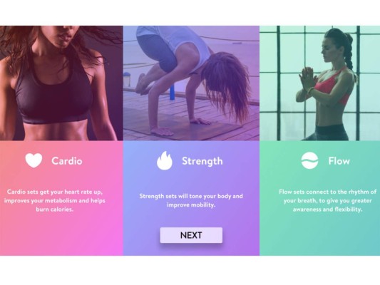 Asana Rebel<br/>Esta herramienta incluye un extenso catálogo de ejercicios de gran intensidad que se pueden completar muchas veces ¡En solo cinco minutos! Además de planes de fitness, los usuarios pueden sumergirse en el yoga, ahora nos hace falta mejorar la tranquilidad y reducir el estrés. <br/><br/>