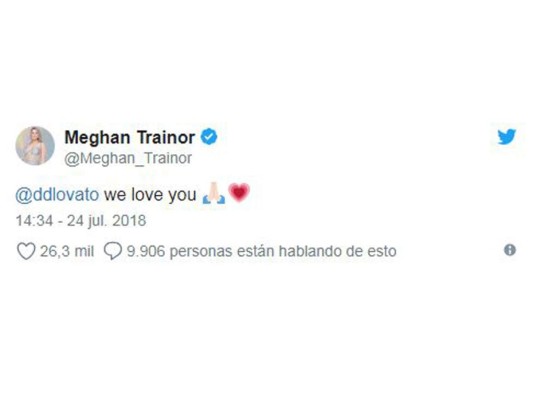 “Te amamos”