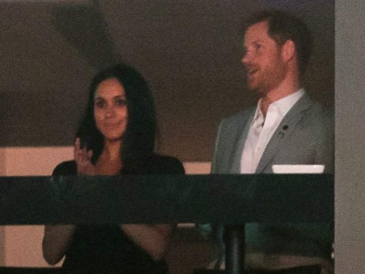 El Principe Harry y Meghan Markle en su primera aparición pública juntos, durante un juego de tenis entre Nueva Zelanda y Australia en los Juegos Anuales Paralimpicos Invictus 2017