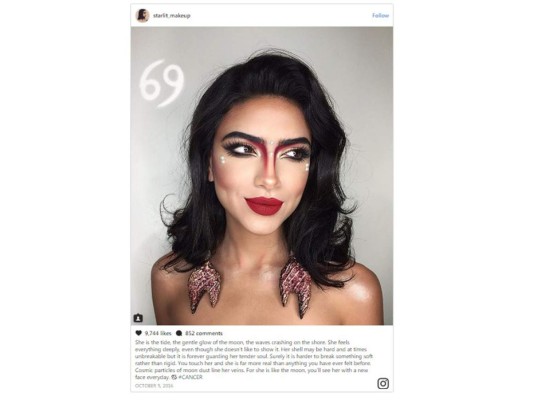 Instagrammer crea el maquillaje de cada signo zodiaco