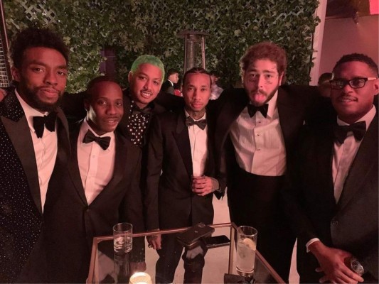 Chadwick Boseman, Travis Scott,Post Malone