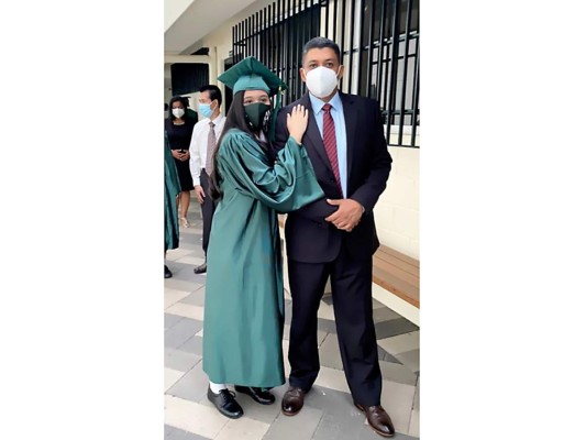 Suseth Padilla y su padre