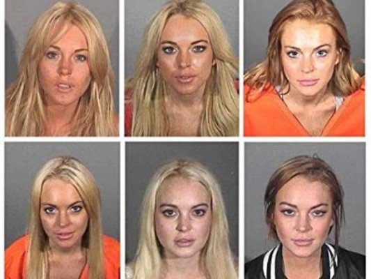 Lindsay Lohan<br/>Claramente esta polémica actriz parece ser fanática del uniforme naranja ya que ha sido arrestada y sentenciada a la cárcel varias veces: por conducir bajo la influencia, endeudarse, tener drogas, destruir autos, y mucho más.