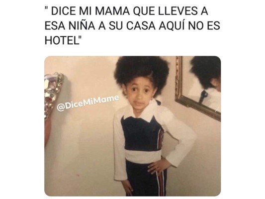 'Dice mi mamá' el meme de Cardi B