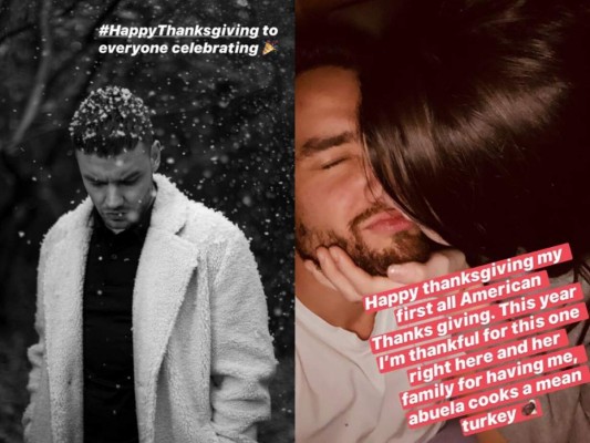 El cantante británico, Liam Payne, festejó su primer Thanksgiving en sus 26 años. Estuvo en compañía de su novia, Maya Henry, y su familia.