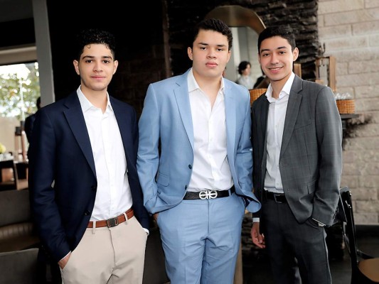 Alex Pineda, Cesar Meza y René Amador
