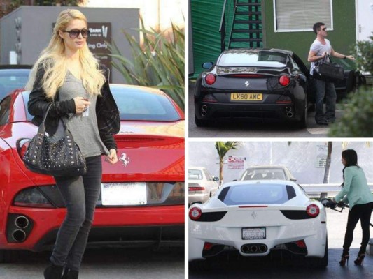6 celebridades que manejan un Ferrari