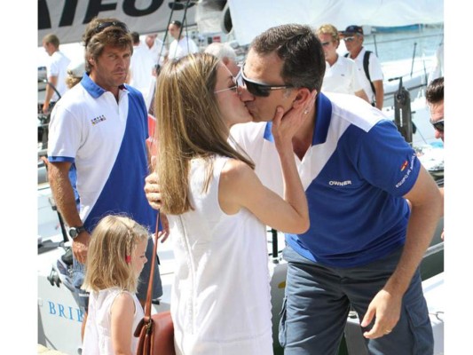 Han demostrando su amor publicamente, como en esta ocasión durante una competición en Palma de Mallorca.
