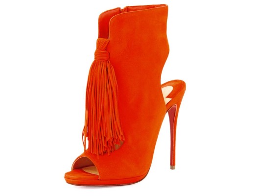 Botín con flecos colgantes de Christian Louboutin.