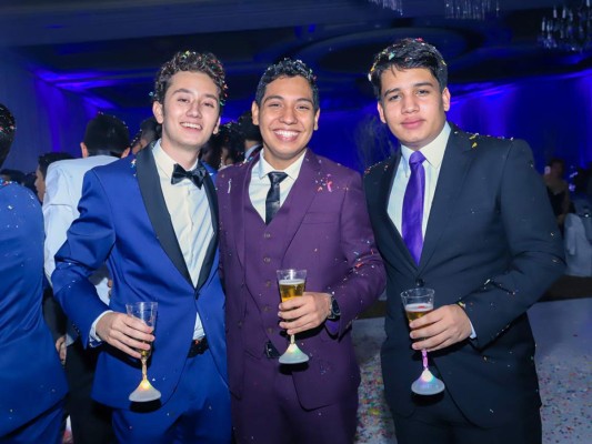 Franco Fuentes, Johan Andrade y Ricardo Turcios