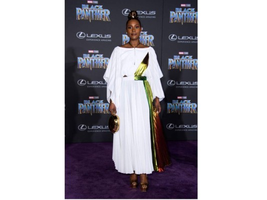 Lupita Nyong'o deslumbró en la Alfombra Morada de la Premiere de Black Panther