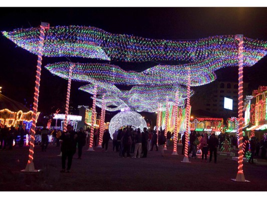 Así es Tegucigalpa en Navidad