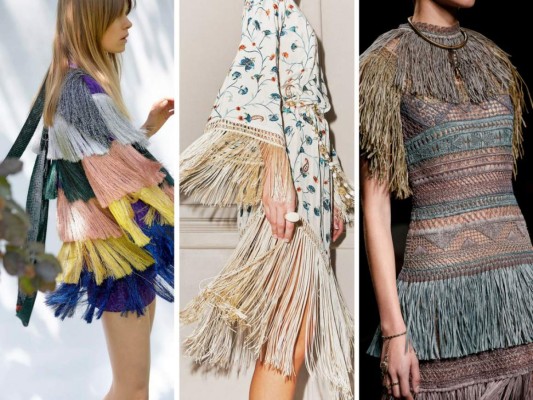 Originales, llamativos y a veces hasta románticos, así son los vestidos con flecos. Esta moda remarca hasta el más mínimo de tus movimientos. Por eso debes asegurarte de que los accesorios que lleves sean simples.