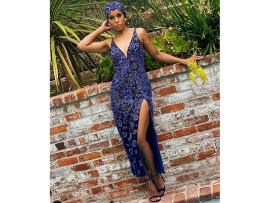 Kerry Washington<br/> La inspiración de su vestuario fueron las nadadoras, hasta se tomó fotografías dentro de la piscina.<br/>