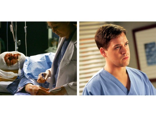 George O'Malley<br/>O'Malley fue uno de los personajes más amados de las primeras temporadas de la serie, pero sin previo aviso sufre un accidente el cual fue una verdadera sorpresa, no solo para sus compañeros en el hospital, sino también para la audiencia que no imaginaba que un paciente que llegó con heridas graves era precisamente el querido George.<br/>