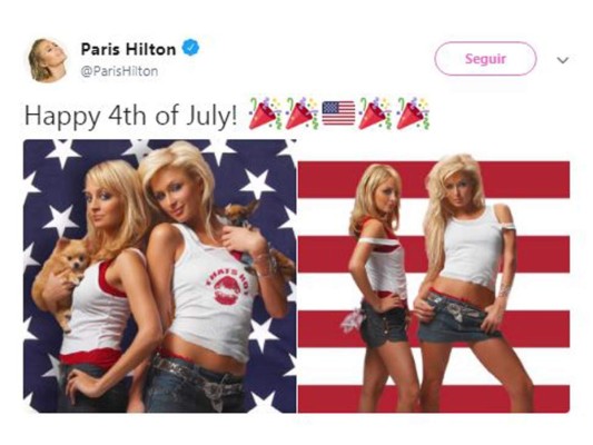 Con fotografías de años atrás, Paris Hilton deseó un “Feliz 4 de Julio”