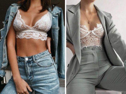 Ocho opciones para utilizar un bralette