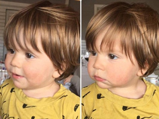 Shakira compartió vía Instagram estas adorables fotografías de Sasha Piqué.