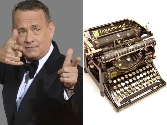 Tom Hanks. Siente una extraña fascinación por las máquinas de escribir y, por eso, tiene más de 30 en su casa.