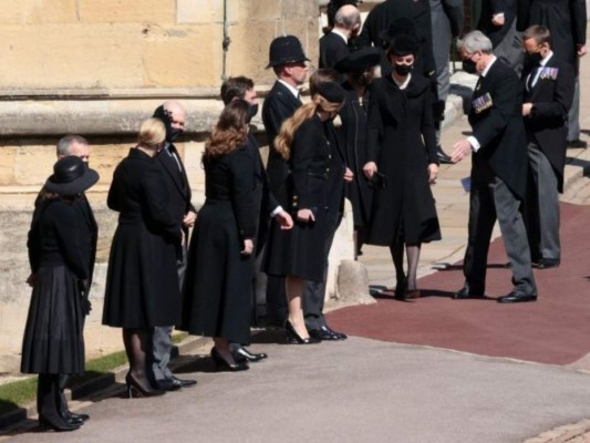 Así llegaron los miembros reales al funeral del príncipe Felipe