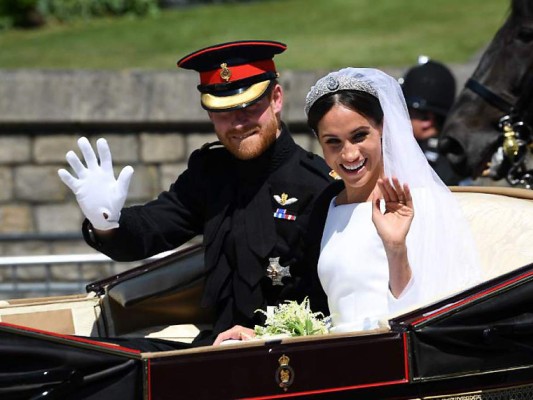 El carruaje del príncipe Harry y Meghan Markle