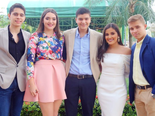 Tulio Romero, Emily Rodríguez, Mario Carías, Delmy Blandón y Luís Romero. Foto: Franklin Muñoz