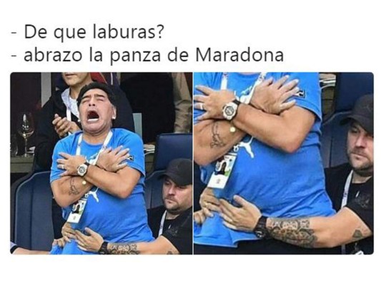 Los mejores memes de Maradona tras el partido de Argentina contra Nigeria
