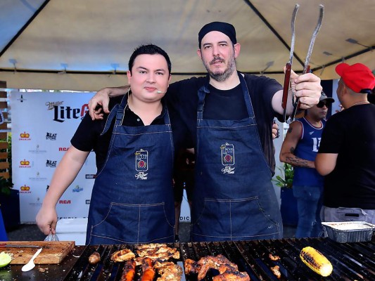 El chef Martín Rodríguez y Gabo López.