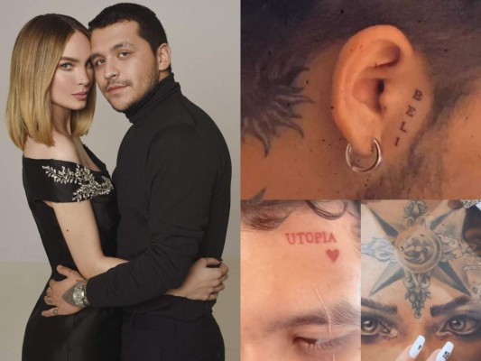 Christian Nodal<br/>Christian Nodal se tatuó no con uno, ni con dos, sino que cuatro tatuajes en honor a Belinda. La relación ambos llegó a durar un poco menos de dos años, pero lo que sí va durar siempre son esas cicatrices.<br/>
