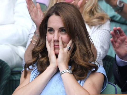 Las caras de Kate Middleton en la final de Wimbledon