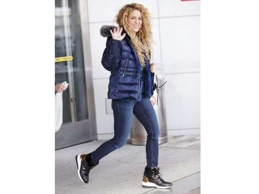 Shakira y su familia en New York