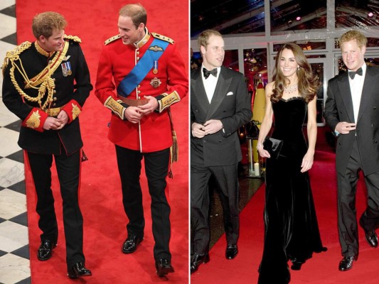Los momentos más adorables de Harry y William a través de los años