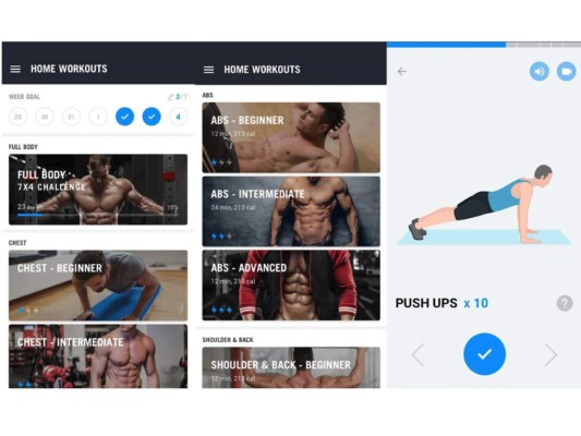 8 aplicaciones para ejercitarte desde casa  
