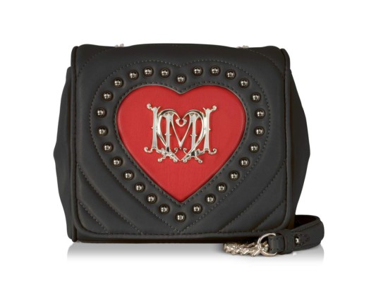 Crossbody bag acolchado con corazón rojo by Moschino