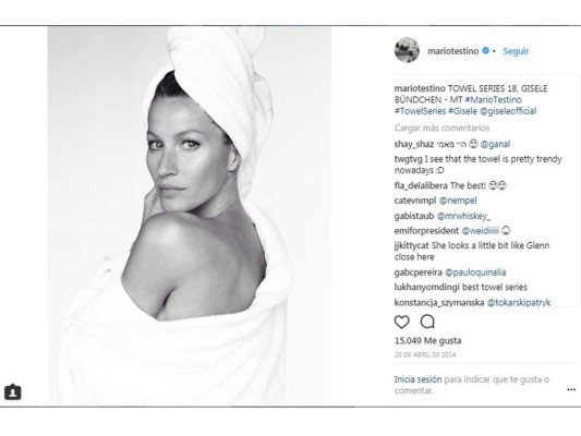 The Towel Series by Mario Testino