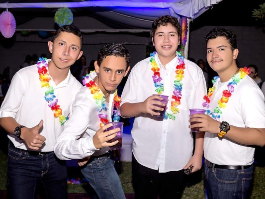 Fiesta al estilo hawaiano  