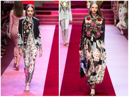 La pasarela de Dolce y Gabbana en Milán Fashion Week