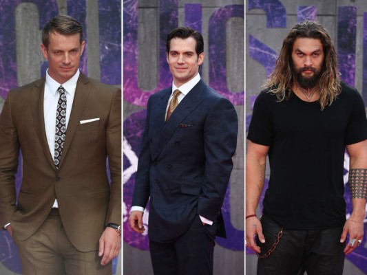Londres: Joel Kinnaman, Henry Cavill y Jason Momoa