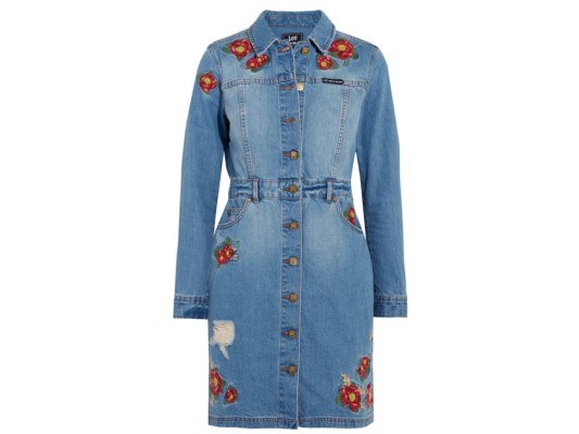 Vestido camisero de denim de Lee by House of Holland