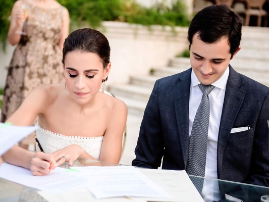 La boda civil de Alicia María Rodríguez y Rodrigo Gabriel Kattan