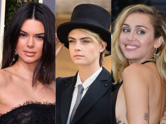 Cara Delevingne reta a Kendall Jenner y Miley Cyrus a un challenge