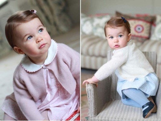 La princesa Charlotte celebra su primer cumpleaños y para marcar la ocasión el palacio de Kensington publicó imágenes de la pequeña royal.