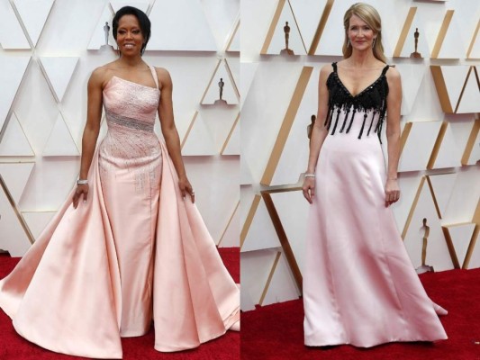 El delicado rosa también fue uno de las tonalidades preferidas de las celebridades.